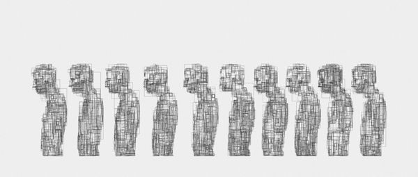 Pen and ink drawing from the collection Différance Drawings.