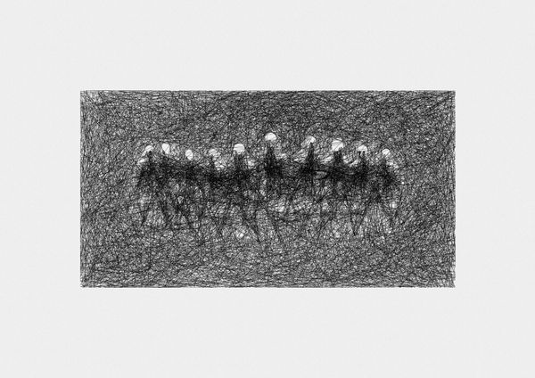 Pen and ink drawing from the collection Différance Drawings.