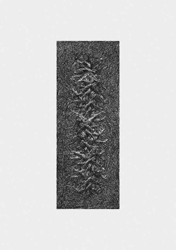 Pen and ink drawing from the collection Différance Drawings.