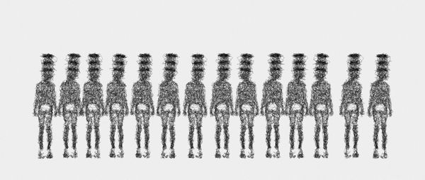 Pen and ink drawing from the collection Différance Drawings.