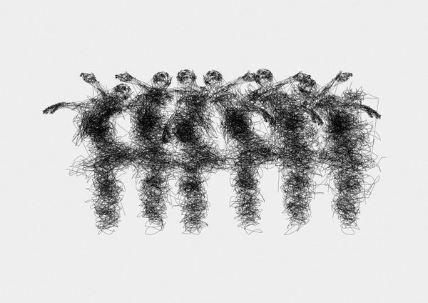 Pen and ink drawing from the collection Différance Drawings.