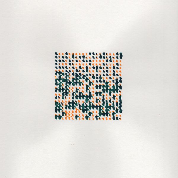 A sticky abstraction in green and yellow with an even chance.