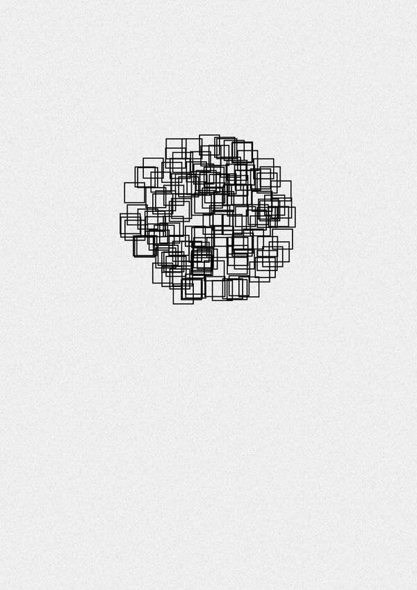 Pen and ink drawing from the collection Différance Drawings.