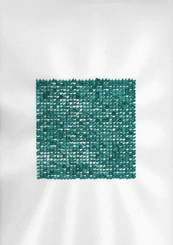 Gallery A sticky abstraction in green. - Gallery image 1