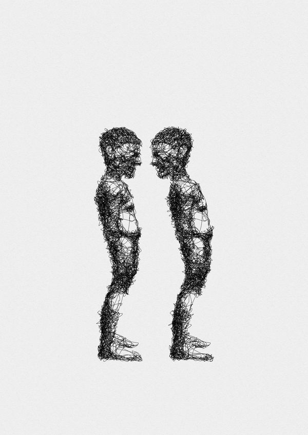 Pen and ink drawing from the collection Family Drawings. Renew. Anew. Nu?.